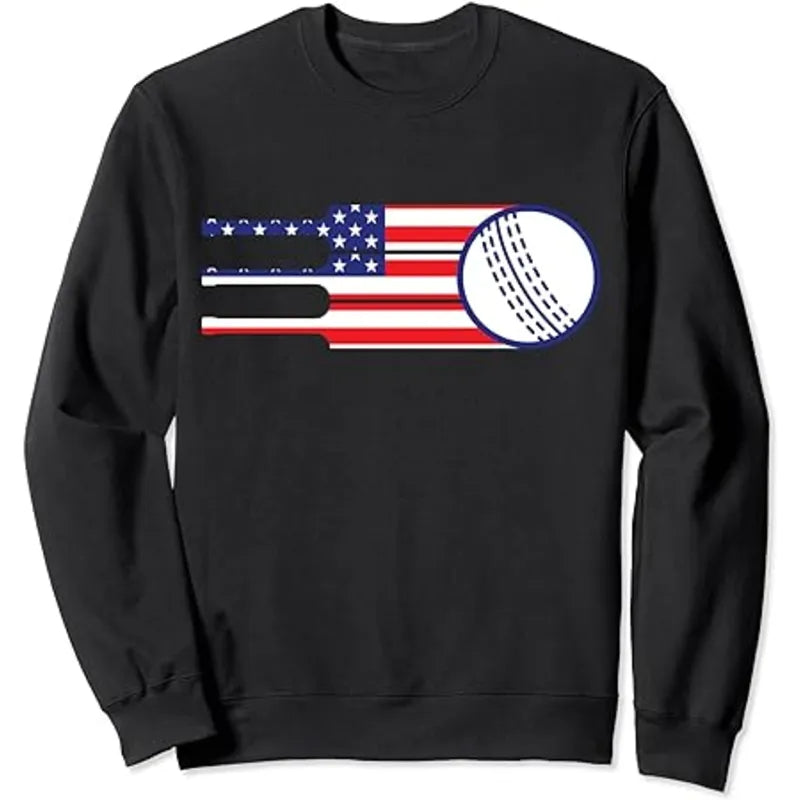 USA Cricket Team American Flag  Sweatshirt
