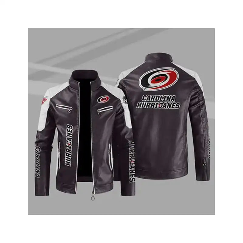 Carolina Hurricanes Leather Jacket For Men And Women