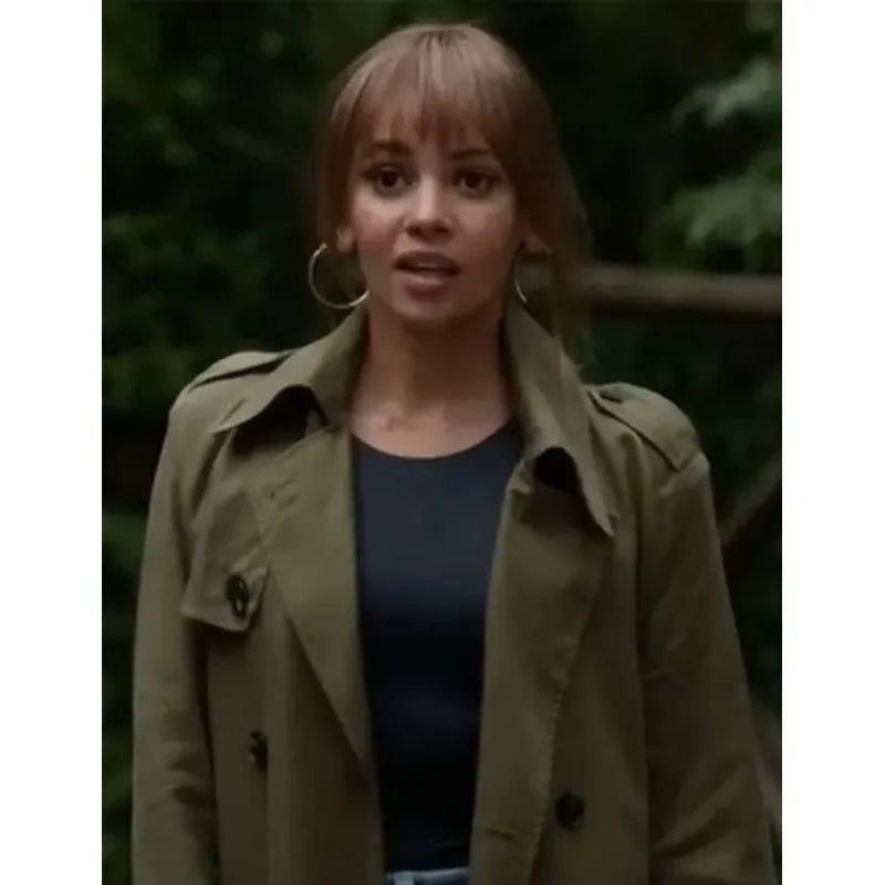 Wild Cards Vanessa Morgan Cotton Trench Coat