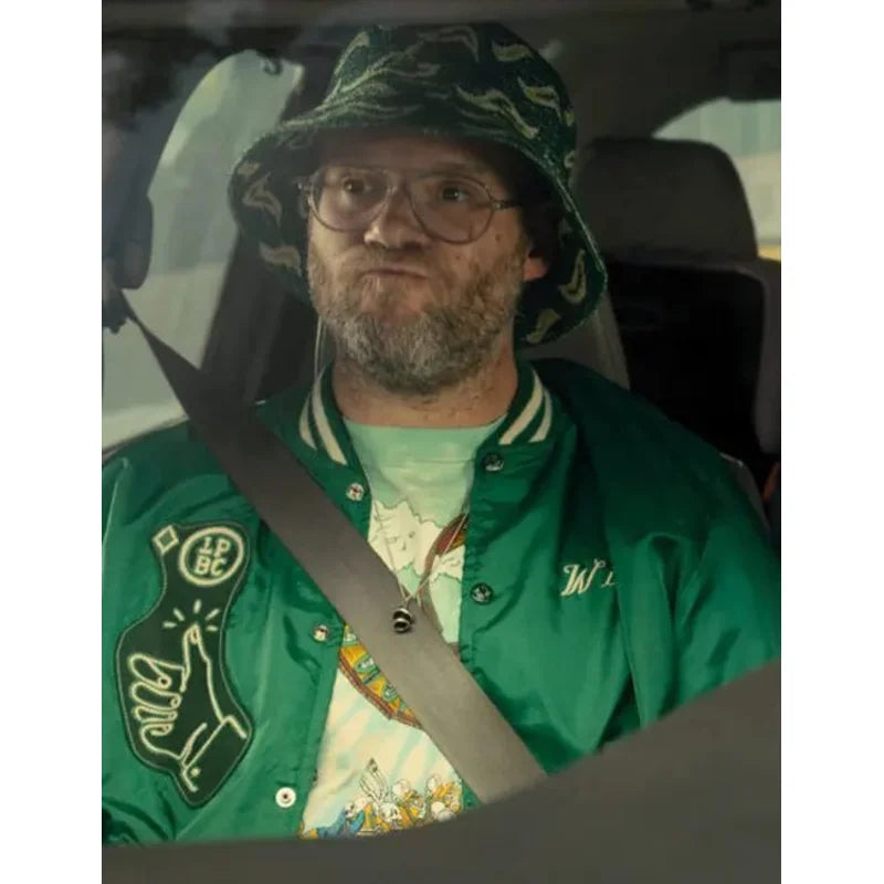 Will Platonic Green Varsity Jacket