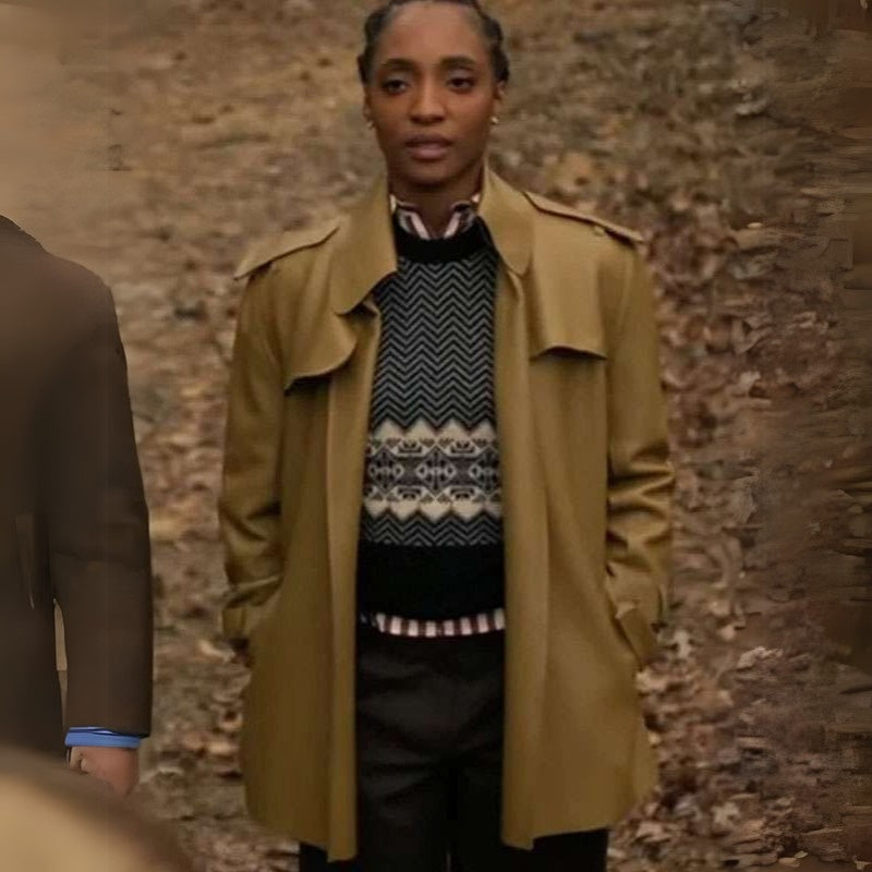 Will Trent S03 Iantha Richardson Leather Coat