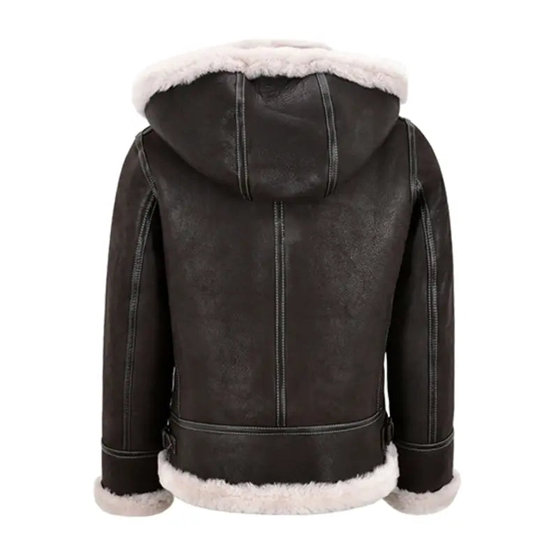 Bomber Fur Leather Jacket For Women