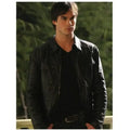 Men's a Little Bit Older a Black Leather Jacket