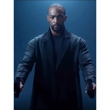 Anthony Mackie Altered Carbon Black Trench Coat