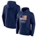 Team USA 2024 Olympics Fanatics Primary Logo Pullover Fleece Hoodie