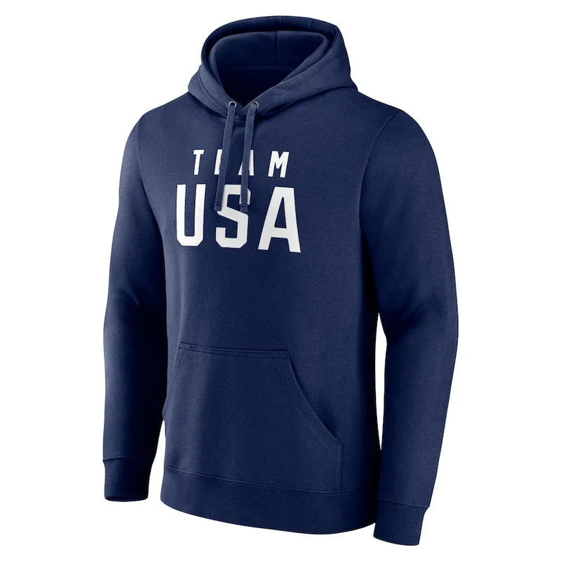 Fanatics Team USA 2024 Olympics Primary Logo Fleece Hoodie