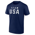 Fanatics Red Team USA 2024 Olympics Wordmark T-Shirt For Unisex