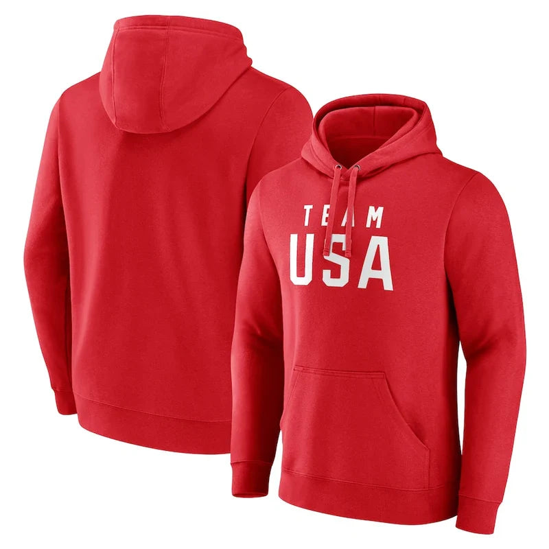 Fanatics Team USA 2024 Olympics Primary Logo Fleece Hoodie