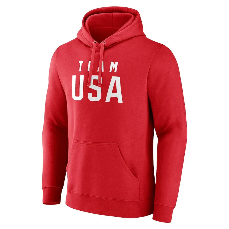 Fanatics Team USA 2024 Olympics Primary Logo Fleece Hoodie