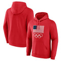 Team USA 2024 Olympics Fanatics Primary Logo Pullover Fleece Hoodie