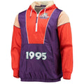  Mitchell & Ness Purple Hardwood Half-Zip Jacket