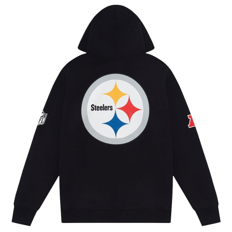 OVO x NFL Black Pittsburgh Steelers OG Owl Pullover Hoodie