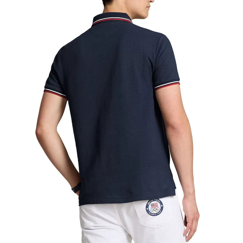 Team USA 2024 Summer Olympics Villagewear Blue Polo Shirt