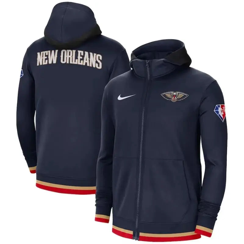 New Orleans Pelicans Warm Up Blue Jacket