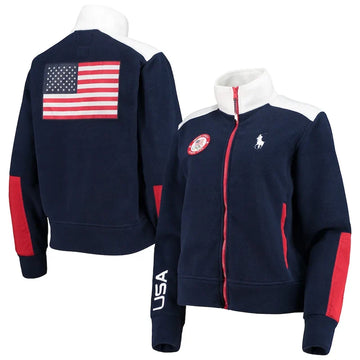 Team USA 2022 Official Outfitters Ralph Lauren Navy Olympics Opening Ceremony Full-Zip Jacket