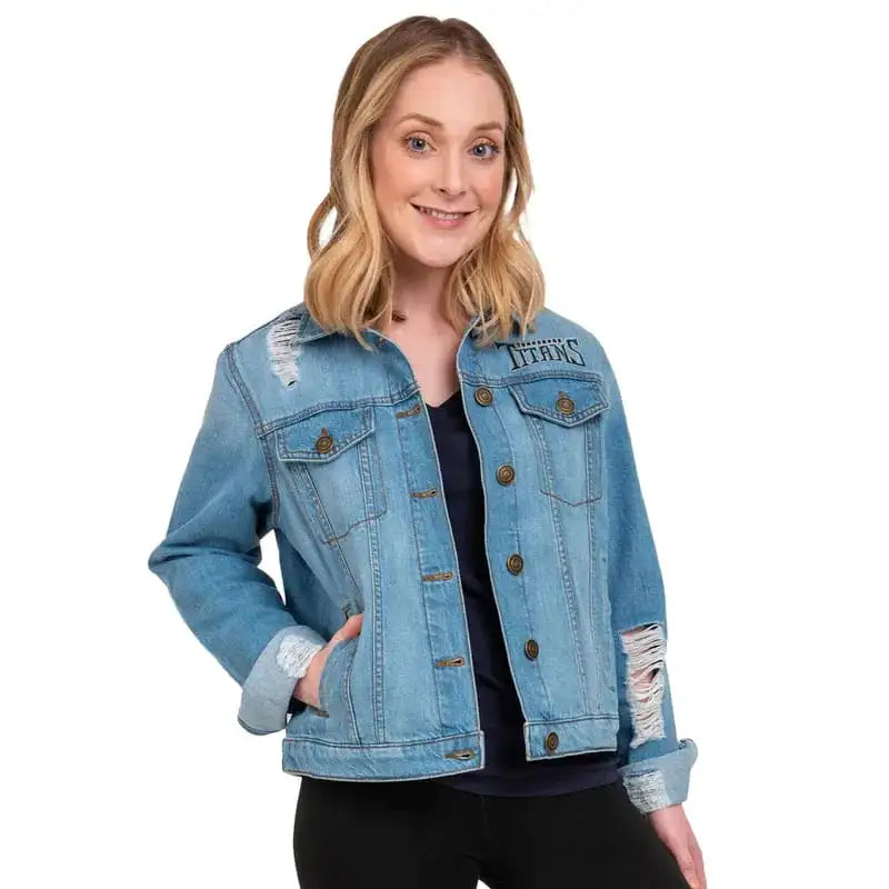 Tennessee Titans Blue Denim Jacket