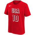 Summer Olympics USA Basketball 2024 Breanna Stewart Red  Name & Number T-Shirt